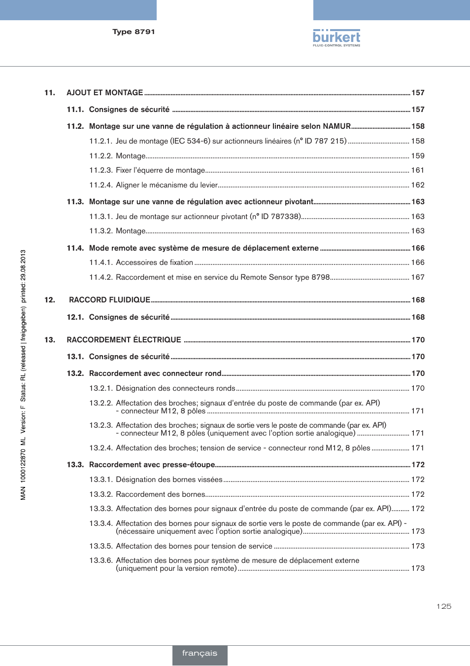 Burkert Type 8791 User Manual | Page 125 / 184