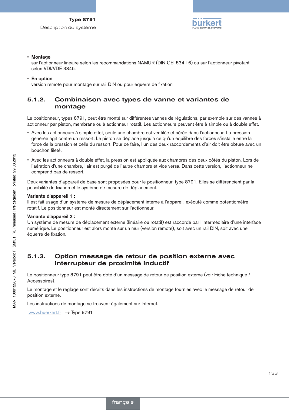 Burkert Type 8791 User Manual | Page 133 / 184