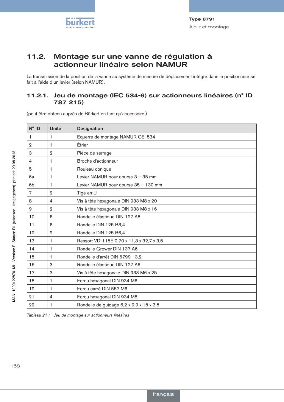 Burkert Type 8791 User Manual | Page 158 / 184
