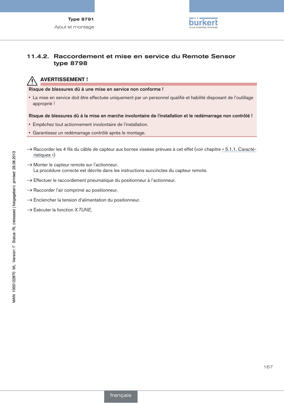 Burkert Type 8791 User Manual | Page 167 / 184