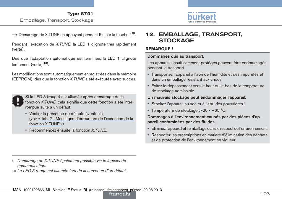 Burkert Type 8791 User Manual | Page 103 / 106