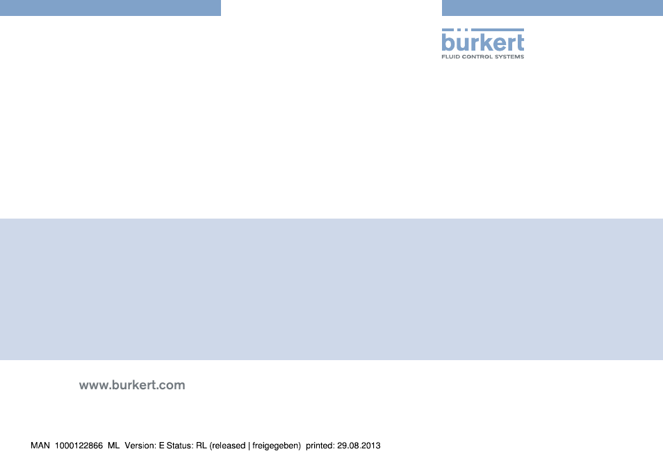 Burkert Type 8791 User Manual | Page 106 / 106