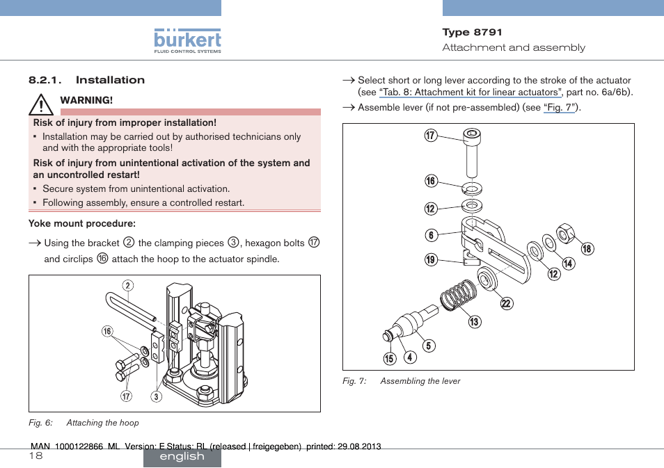 Burkert Type 8791 User Manual | Page 18 / 106