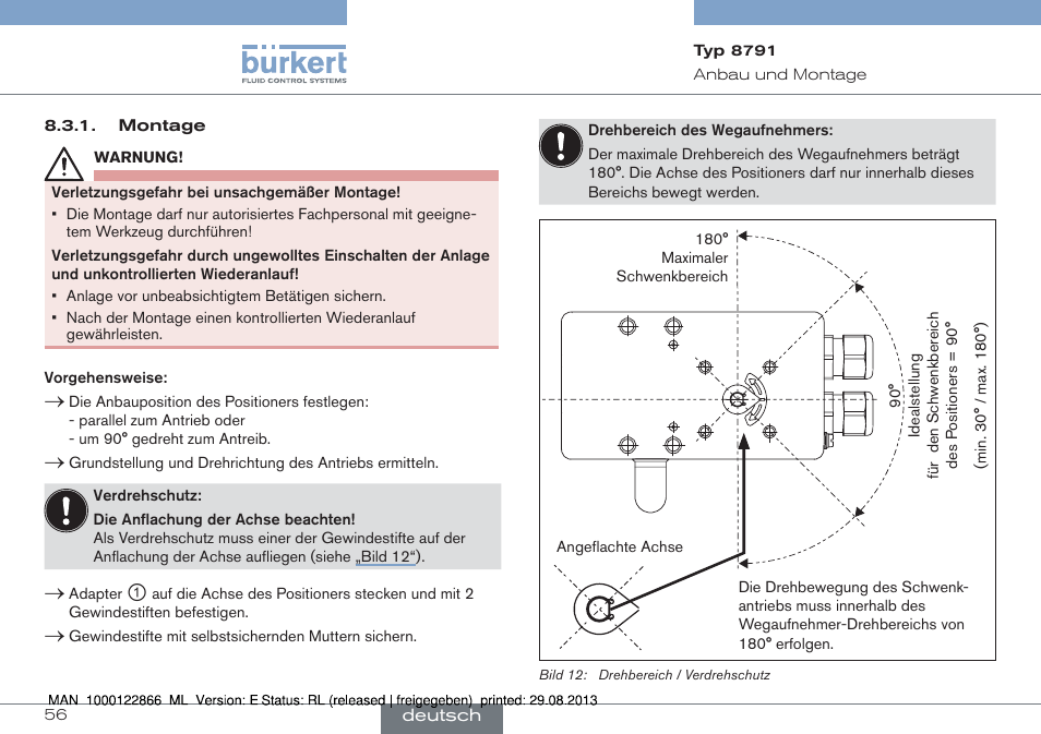 Burkert Type 8791 User Manual | Page 56 / 106