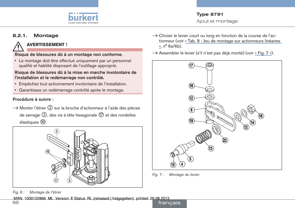 Burkert Type 8791 User Manual | Page 86 / 106