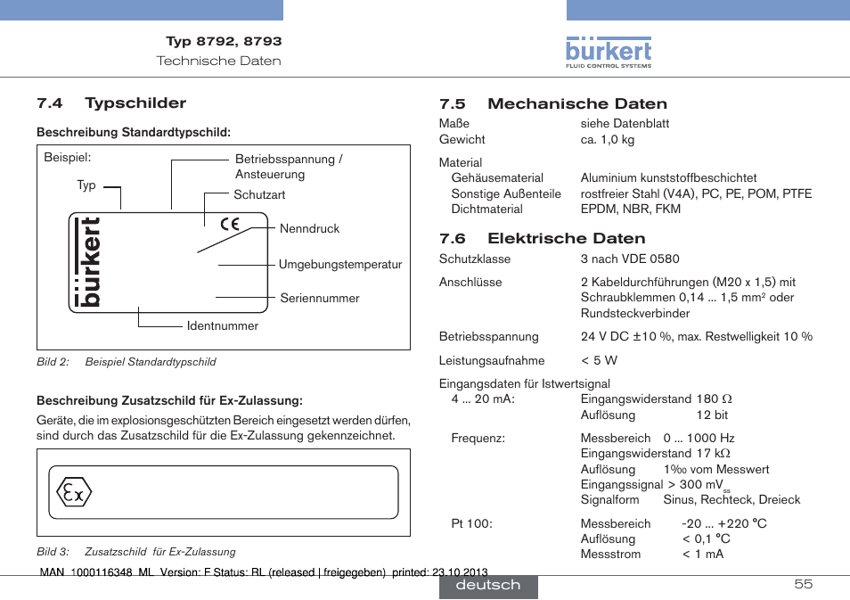 Burkert Type 8793 User Manual | Page 55 / 136