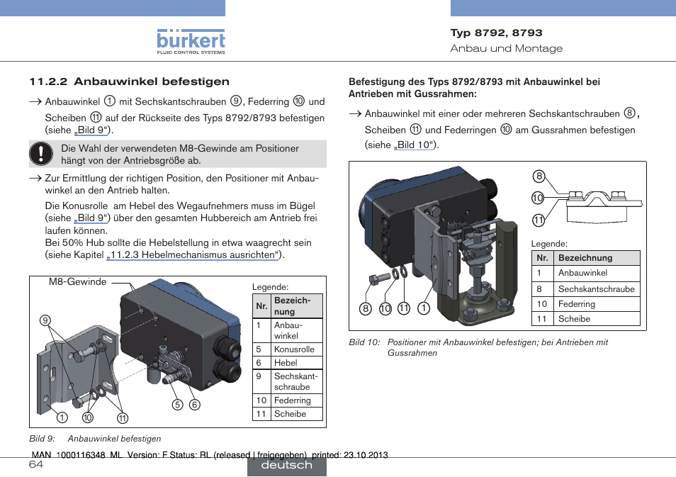 Burkert Type 8793 User Manual | Page 64 / 136