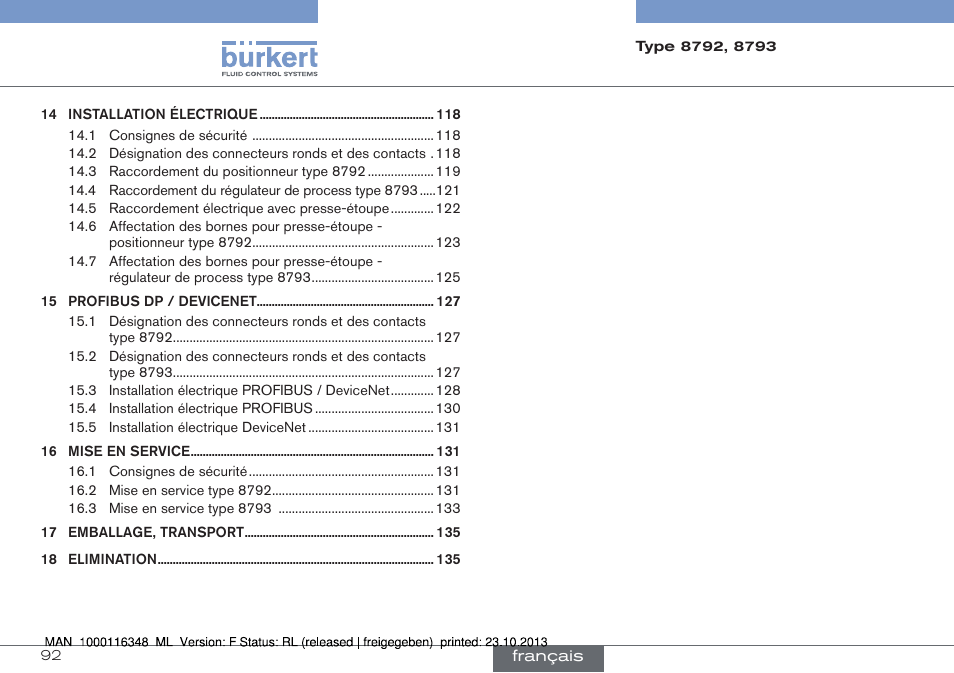 Burkert Type 8793 User Manual | Page 92 / 136