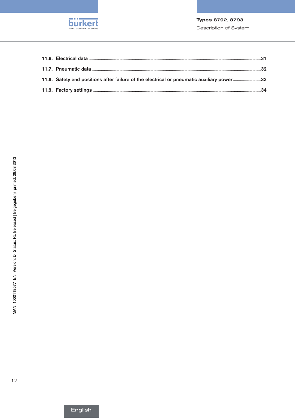 Burkert Type 8793 User Manual | Page 12 / 252