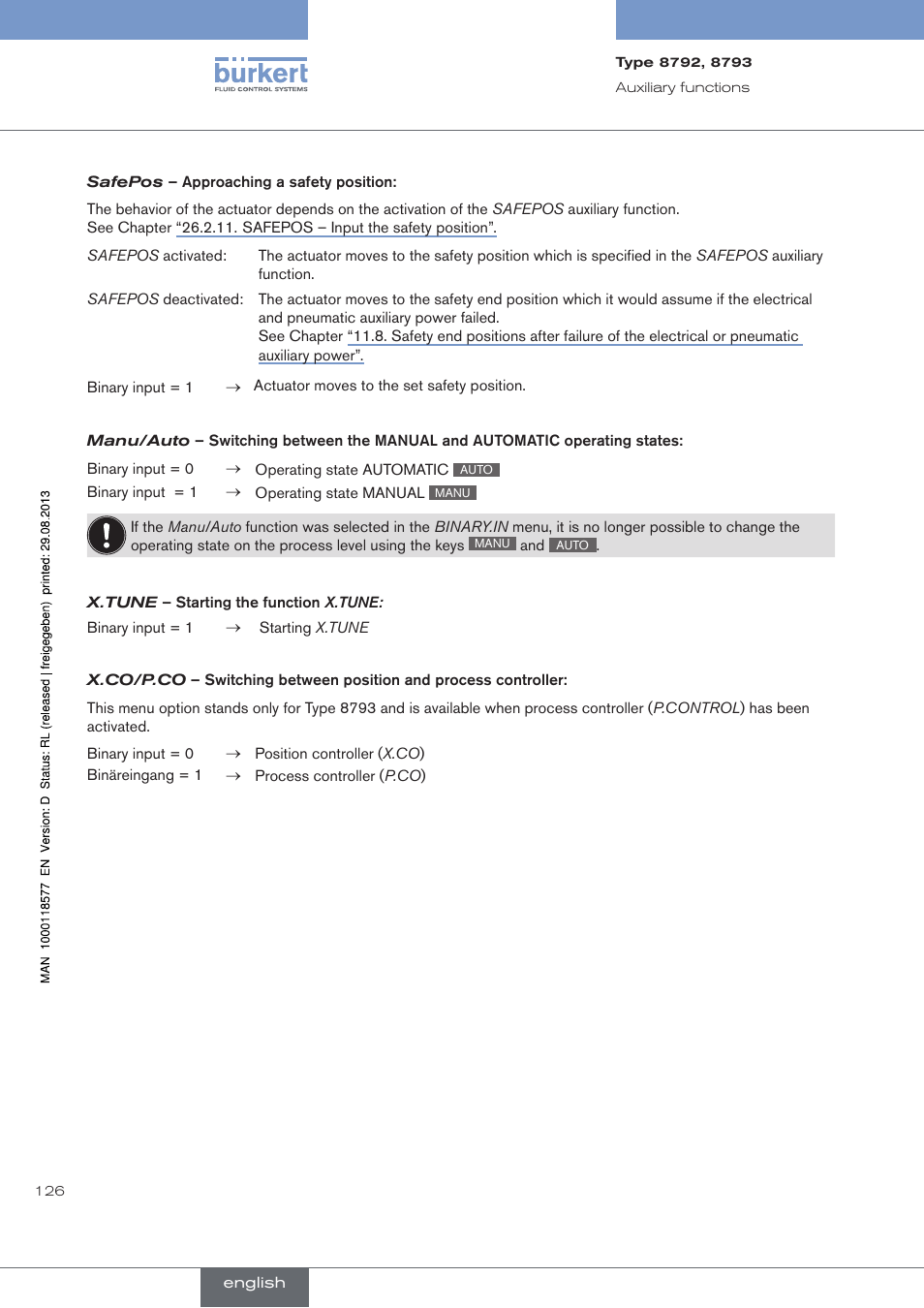 Burkert Type 8793 User Manual | Page 126 / 252