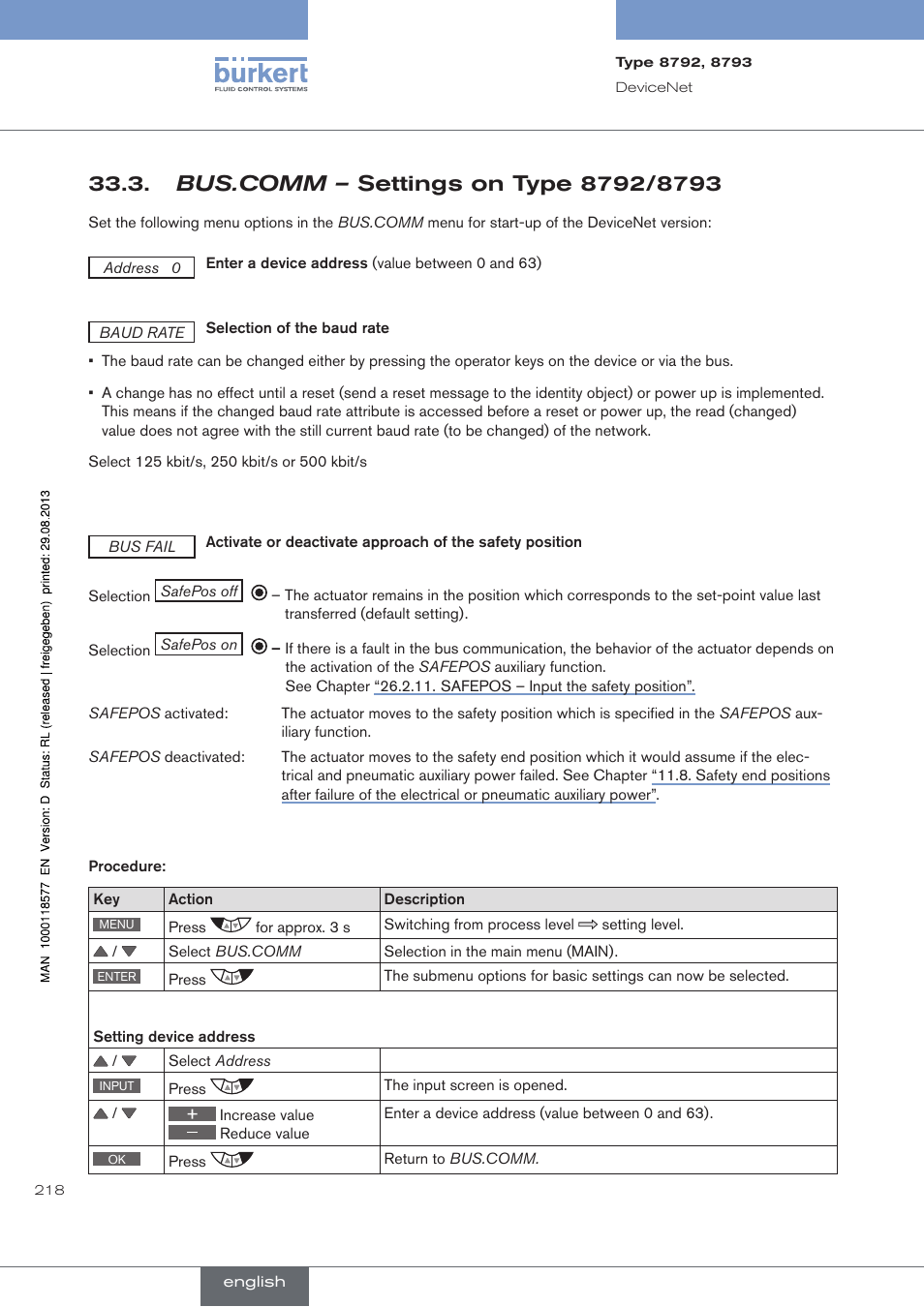 Bus.comm – settings on type 8792/8793, Bus.comm – settings.on.type.8792/8793 | Burkert Type 8793 User Manual | Page 218 / 252