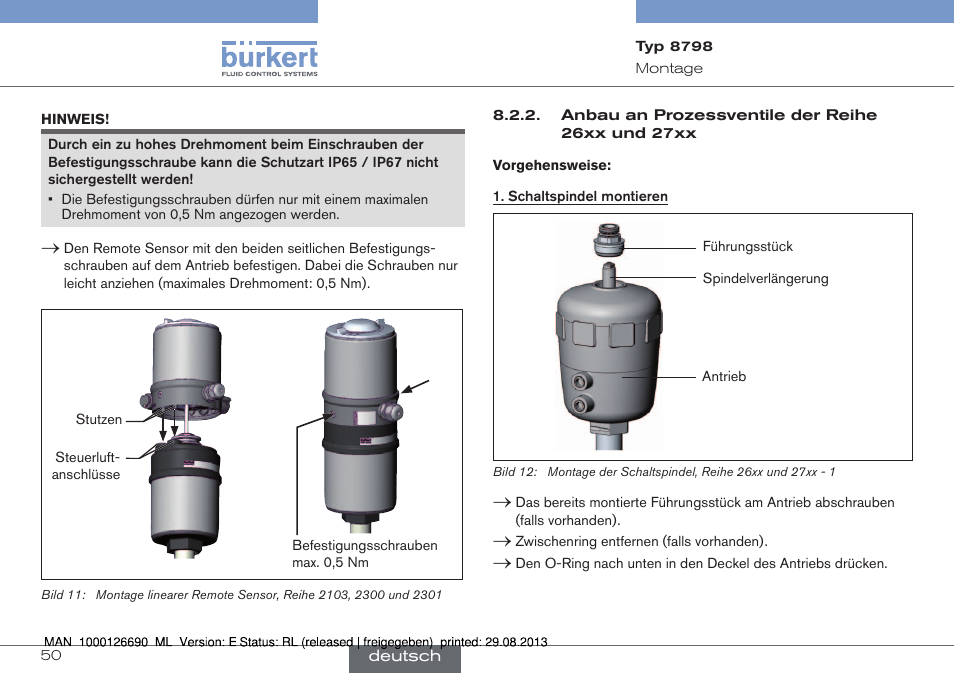Burkert Type 8798 User Manual | Page 50 / 106