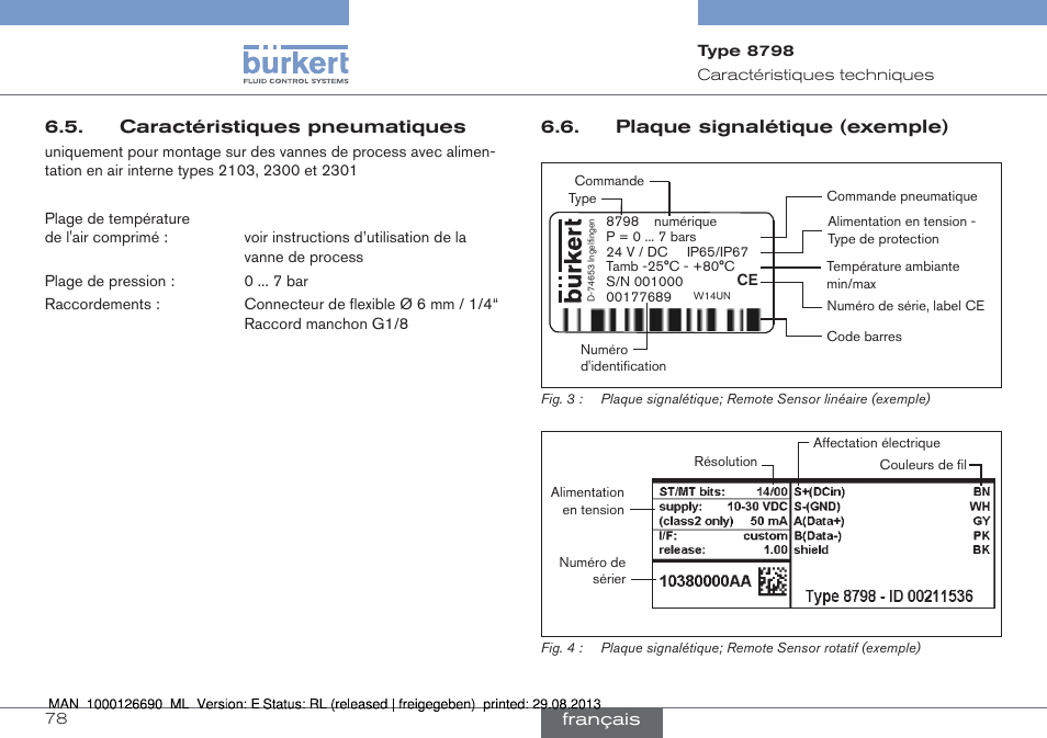 Burkert Type 8798 User Manual | Page 78 / 106