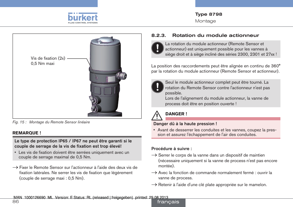 Burkert Type 8798 User Manual | Page 86 / 106