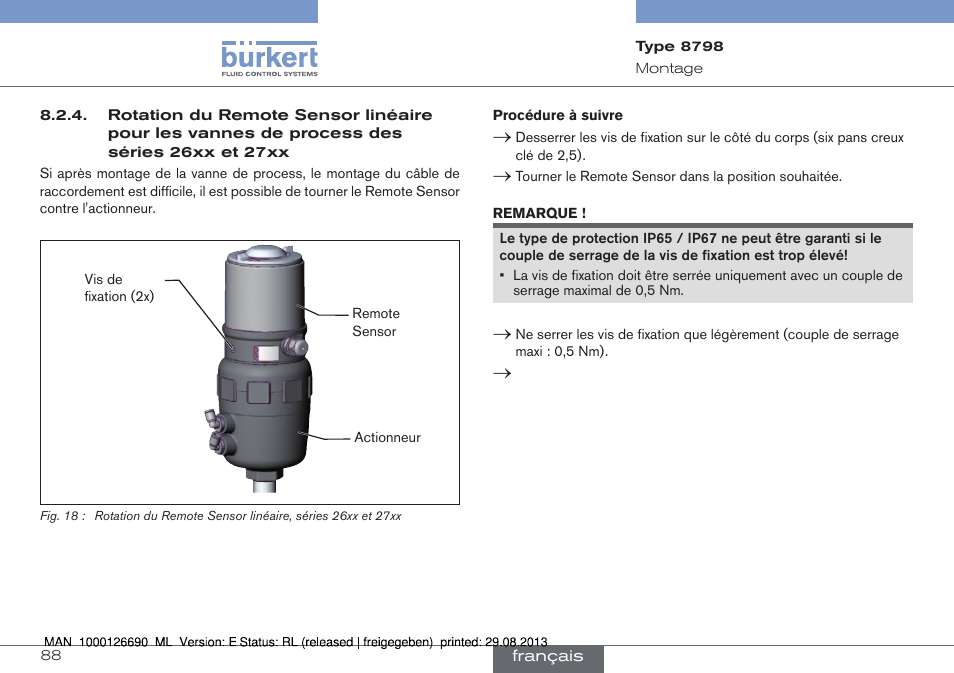 Burkert Type 8798 User Manual | Page 88 / 106