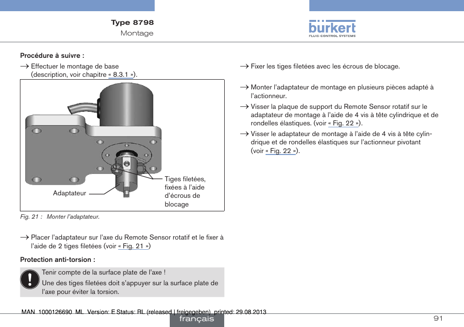 Burkert Type 8798 User Manual | Page 91 / 106