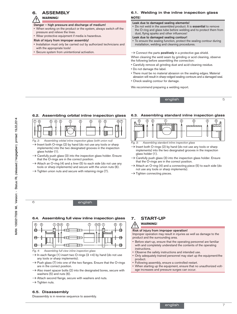 Assembly, Start-up | Burkert Type BBS-3F User Manual | Page 3 / 12