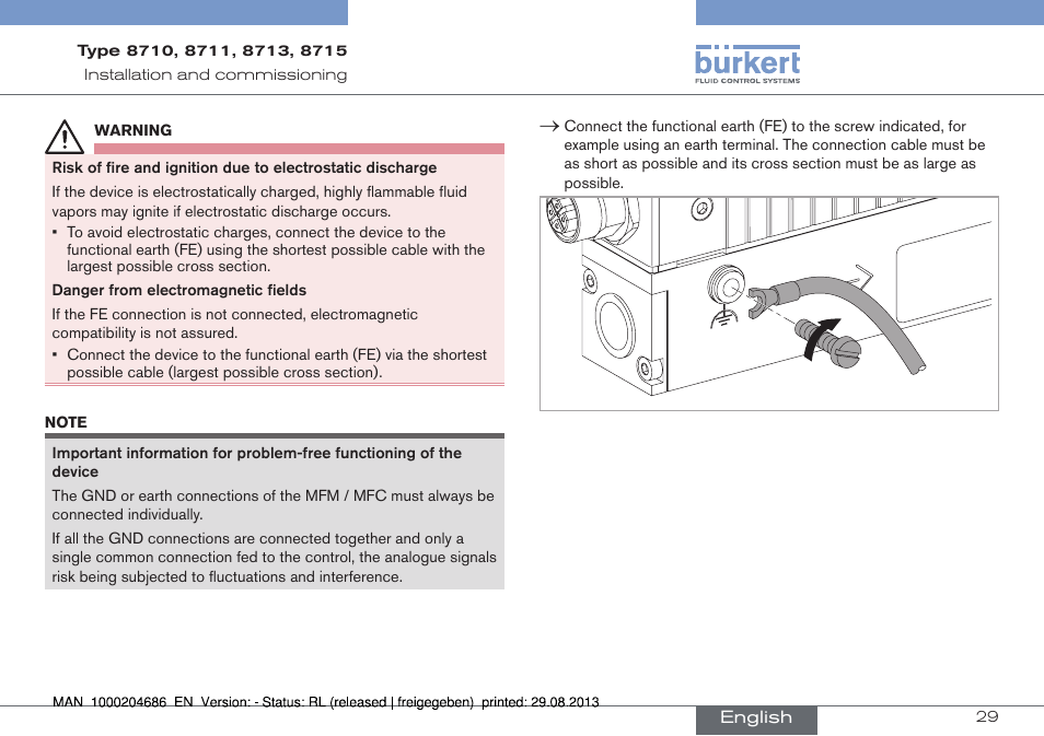 Burkert Type 8715 User Manual | Page 29 / 52