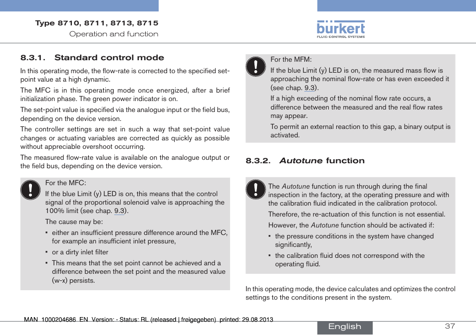 Burkert Type 8715 User Manual | Page 37 / 52