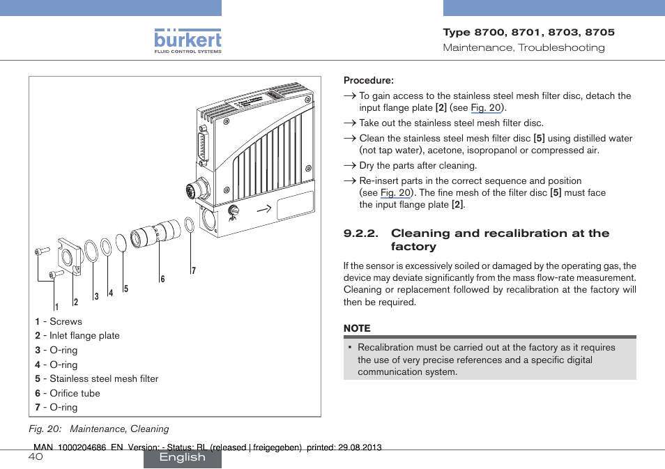 Burkert Type 8715 User Manual | Page 40 / 52