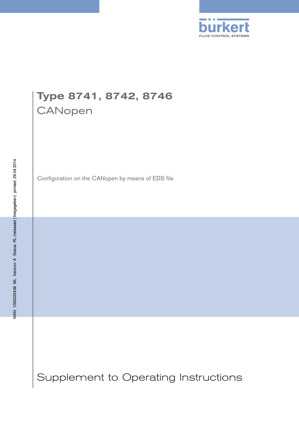 Burkert Type 8746 User Manual | 30 pages