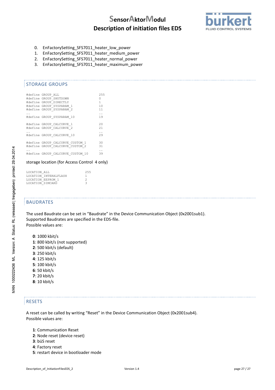 Ensor, Ktor, Odul description of initiation files eds | Burkert Type 8746 User Manual | Page 29 / 30