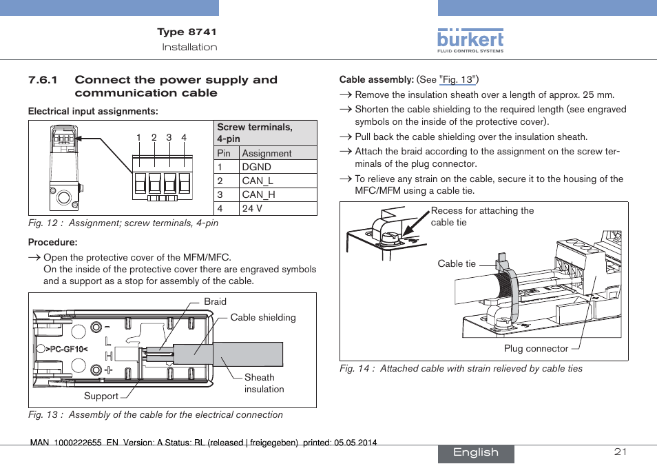 Burkert Type 8741 User Manual | Page 21 / 42