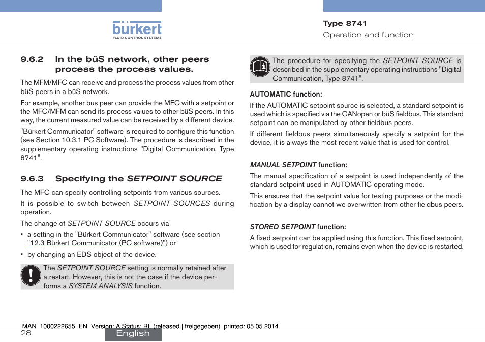 Burkert Type 8741 User Manual | Page 28 / 42