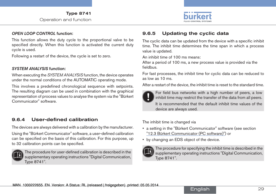 Burkert Type 8741 User Manual | Page 29 / 42