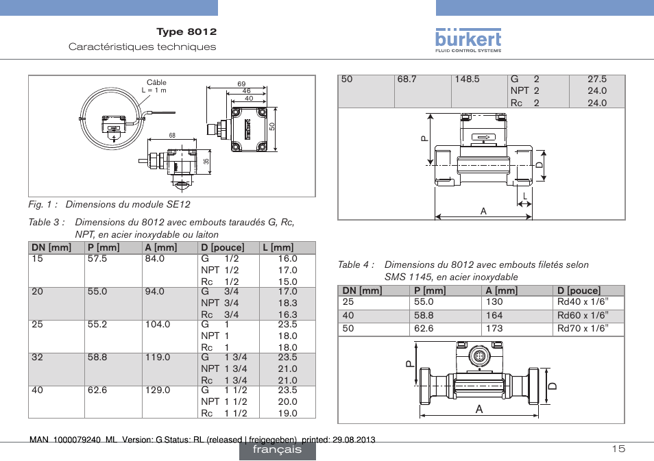 Burkert Type 8012 User Manual | Page 103 / 136