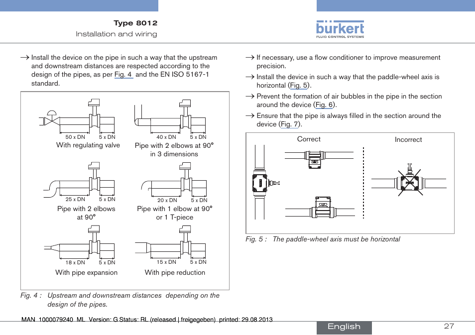 Burkert Type 8012 User Manual | Page 27 / 136