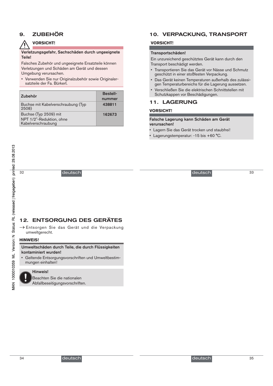 Burkert Type 8030 User Manual | Page 18 / 27