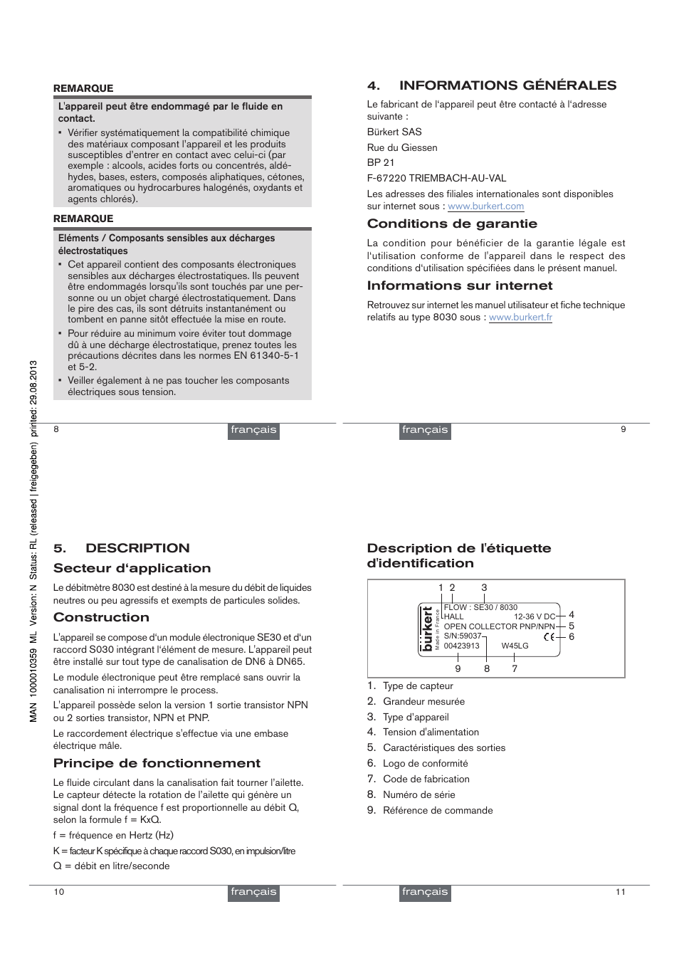 Burkert Type 8030 User Manual | Page 21 / 27