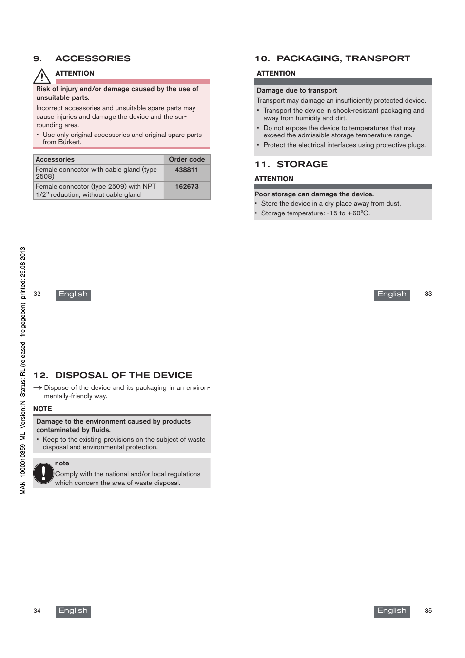 Burkert Type 8030 User Manual | Page 9 / 27