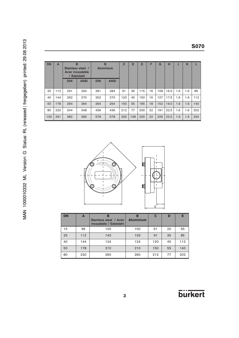 S070 | Burkert Type S070 User Manual | Page 3 / 12