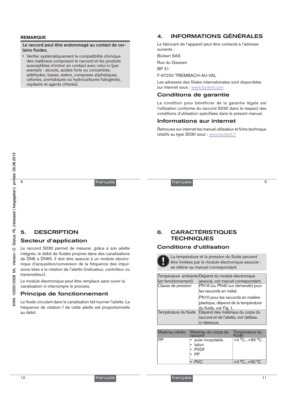 Burkert Type S030 User Manual | Page 31 / 41