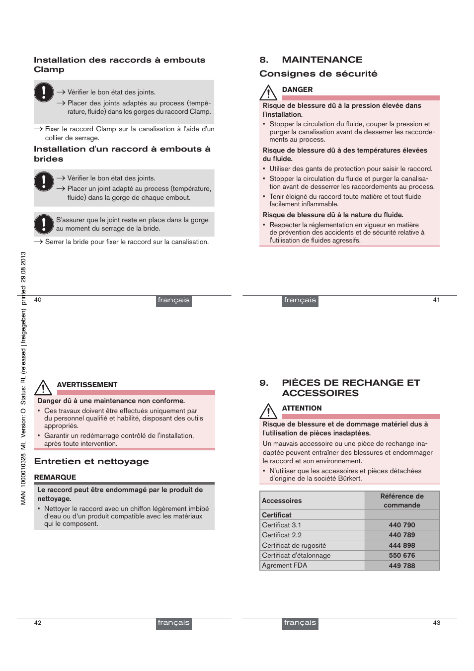 Burkert Type S030 User Manual | Page 39 / 41