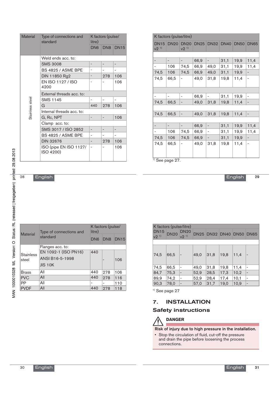 Burkert Type S030 User Manual | Page 8 / 41