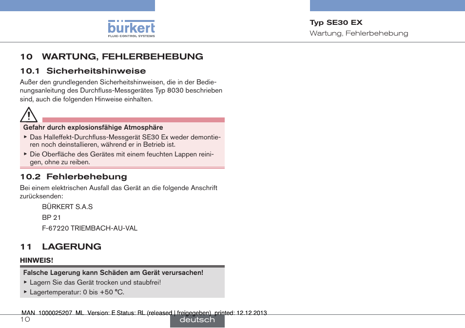 Burkert Type 8030 User Manual | Page 18 / 28