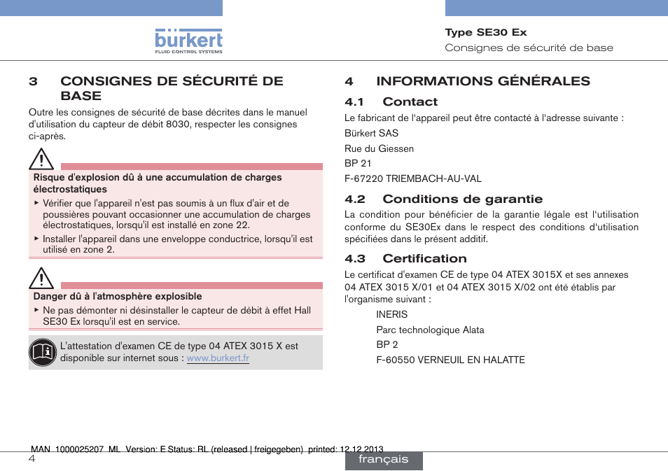 Burkert Type 8030 User Manual | Page 20 / 28