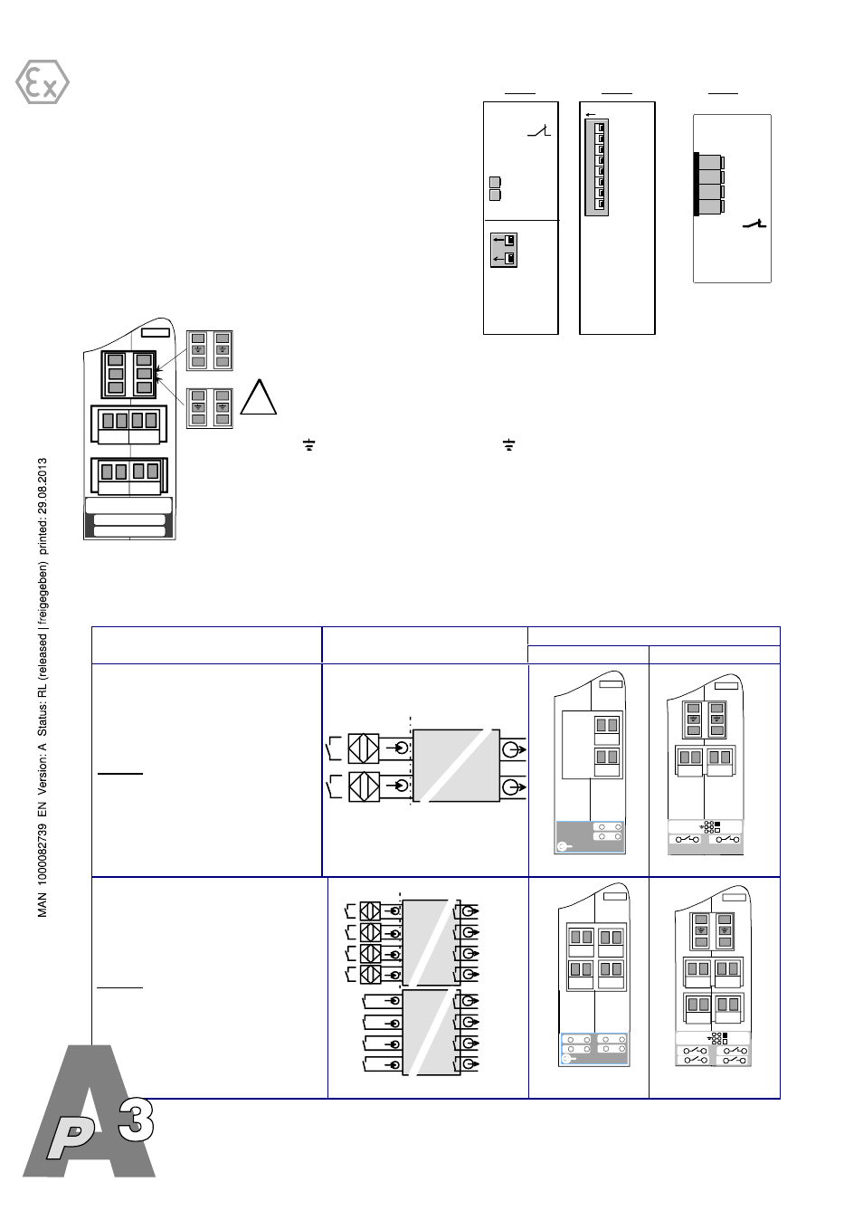Atmospheres explosibles, 773 a puissance 3 mesure industrielle, Selecting the type of detector and the logic | Di2n, Di4n, Di4c, Connection models – functions, Synoptic on i.s. side on safe side, Care, Naev30-di2n (or di4n) | Burkert Type SE30EX User Manual | Page 2 / 2