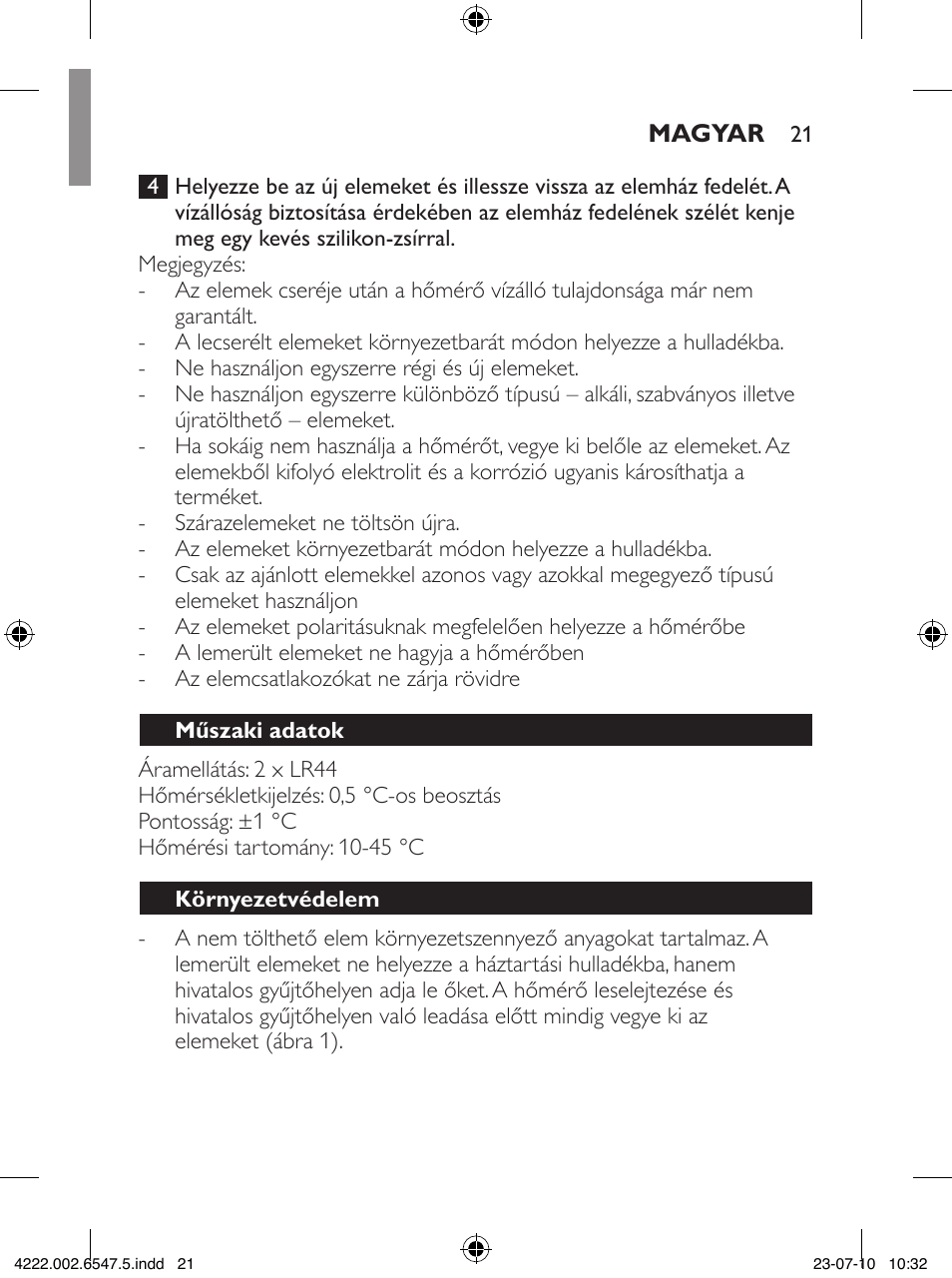 Philips SCH550 User Manual | Page 21 / 54