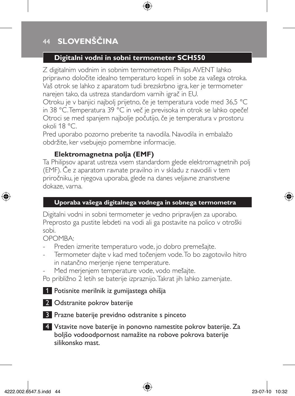 Philips SCH550 User Manual | Page 44 / 54