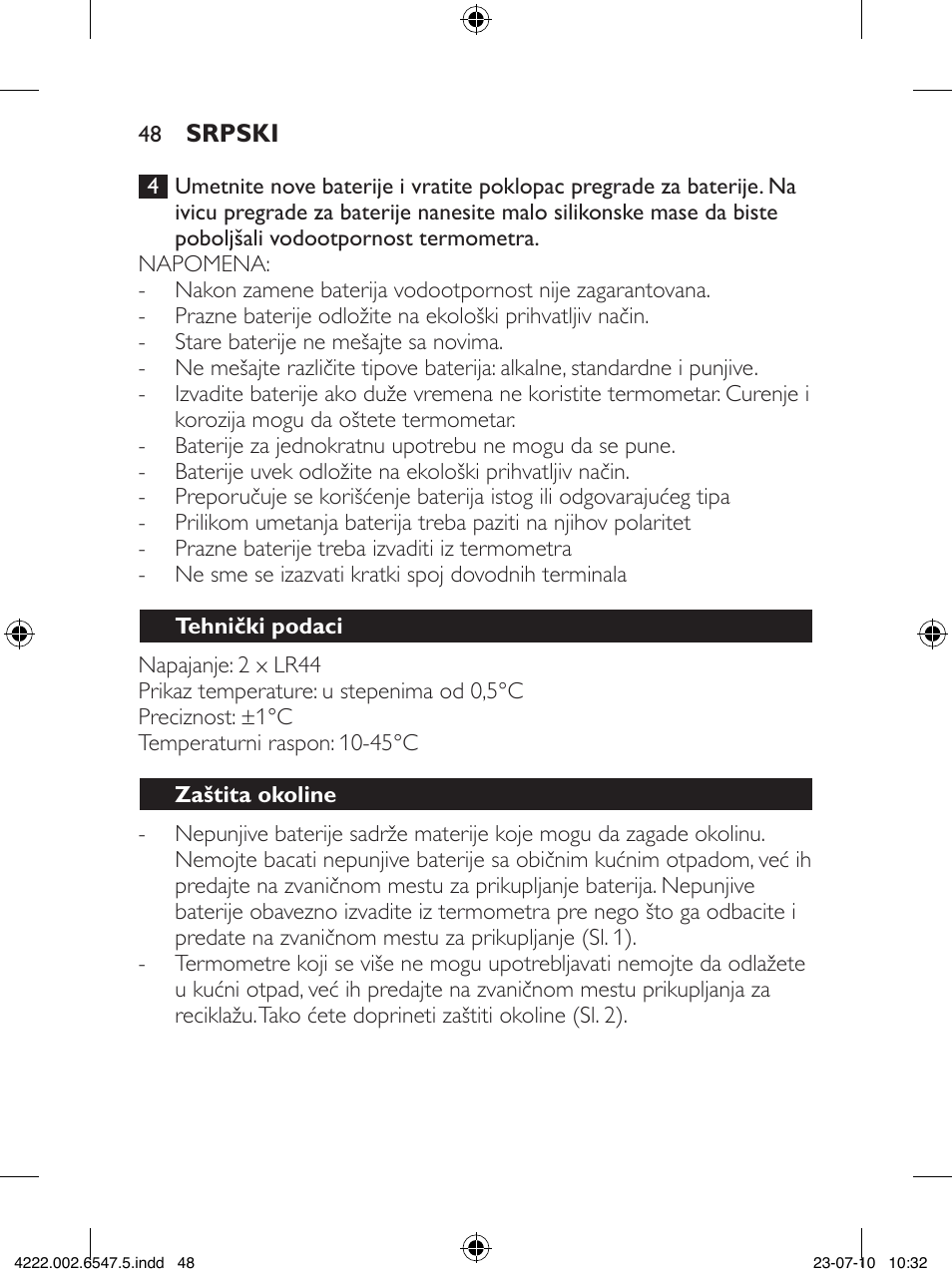 Philips SCH550 User Manual | Page 48 / 54