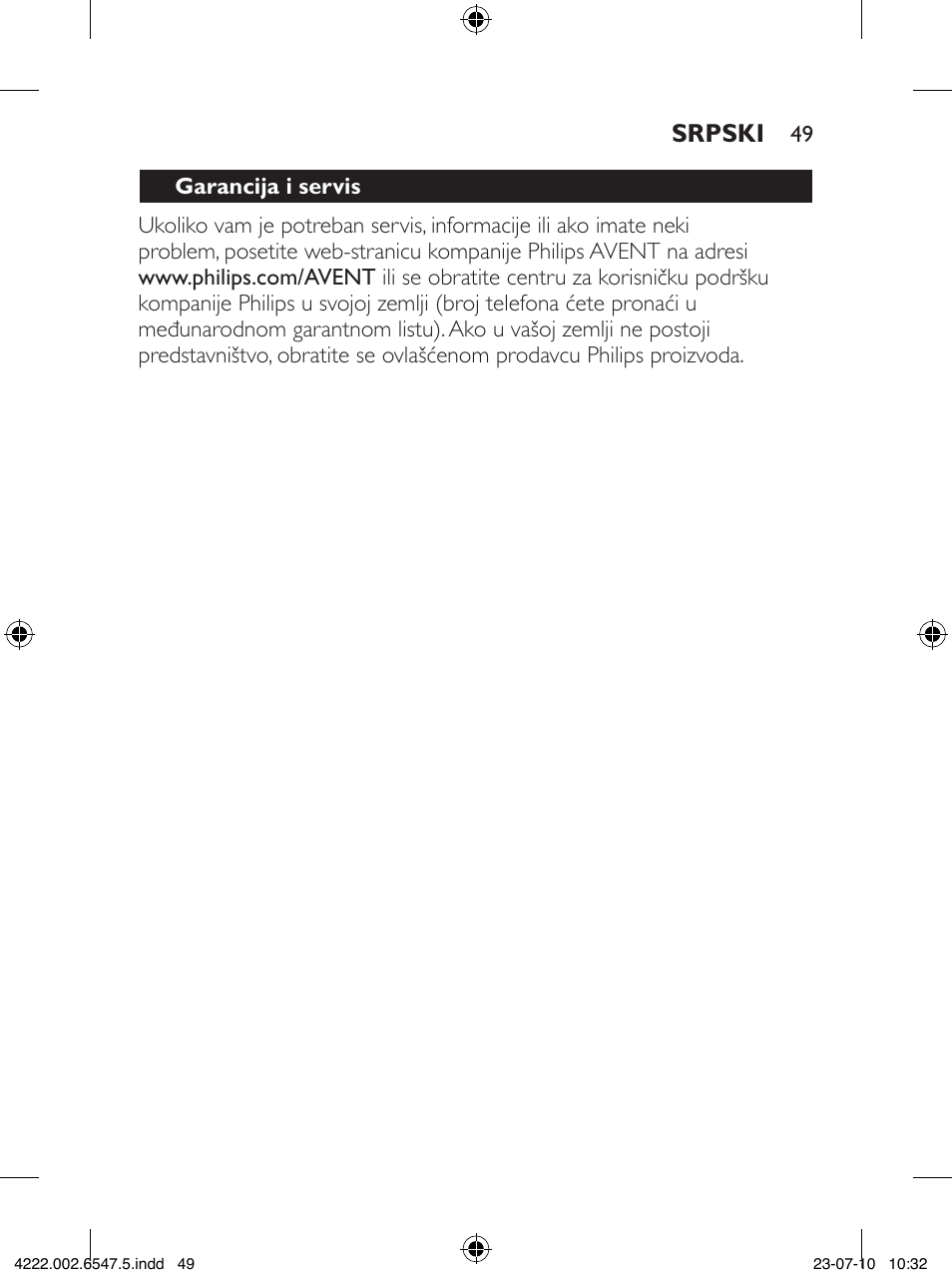 Philips SCH550 User Manual | Page 49 / 54