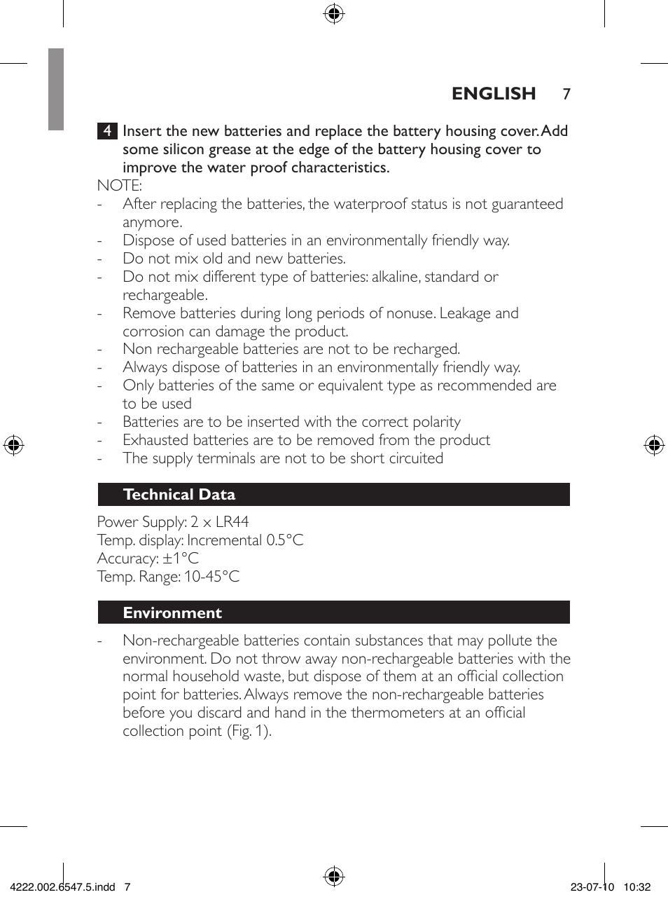 Philips SCH550 User Manual | Page 7 / 54