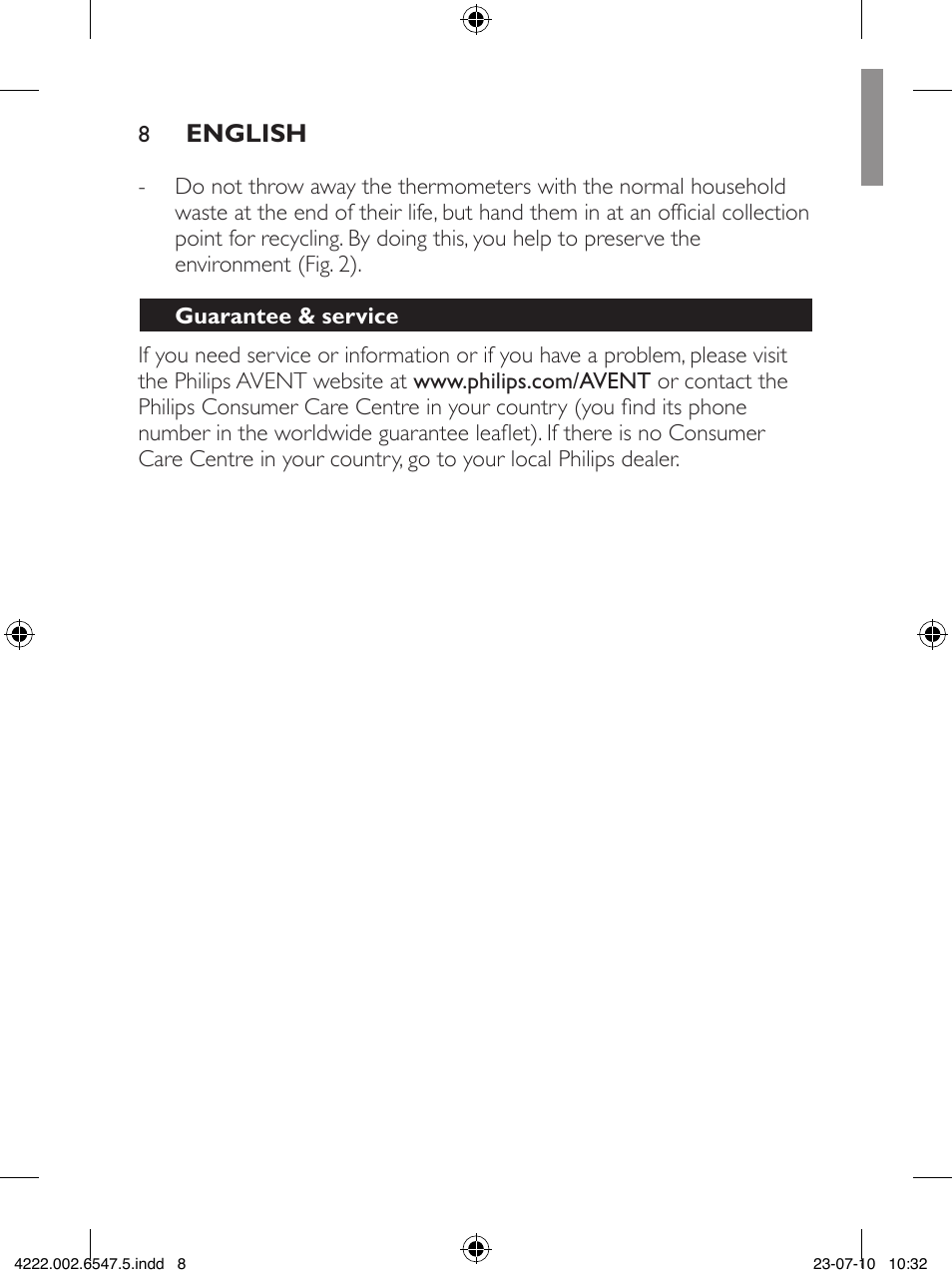 Philips SCH550 User Manual | Page 8 / 54