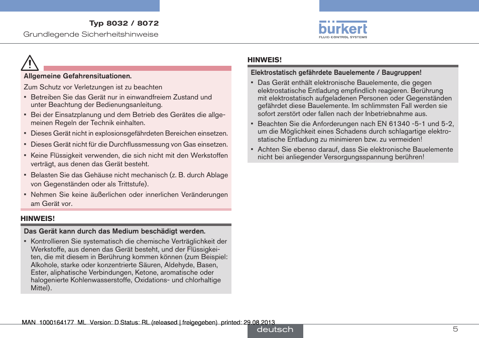 Burkert Type 8072 User Manual | Page 53 / 142