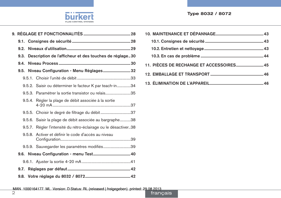 Burkert Type 8072 User Manual | Page 96 / 142