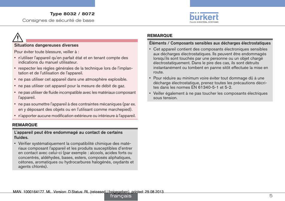 Burkert Type 8072 User Manual | Page 99 / 142